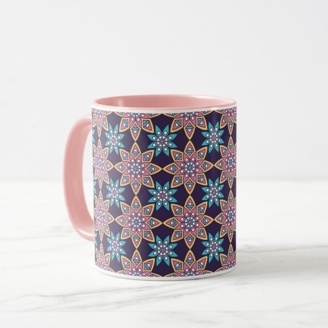 Mandala Pattern Tasse (Vorderseite Links)