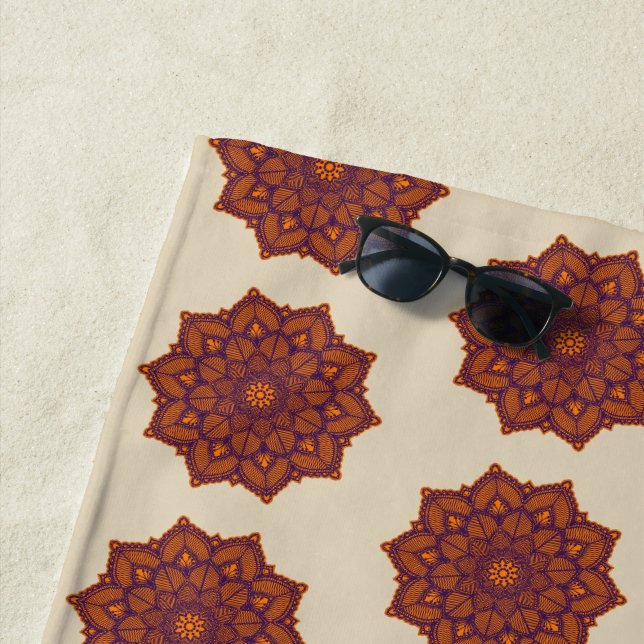 Mandala Pattern Yoga Strandtuch (Beispiel)