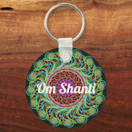 Mandala Personalizable Mantra Schlüsselanhänger