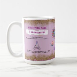 Mandala Pink Chakra Yoga Magic Stress Relief Kaffeetasse