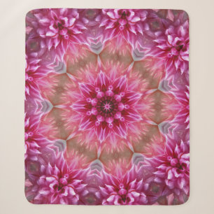 Mandala Pink Kaleidoskop Muster Sherpadecke