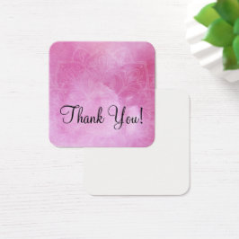 Mandala & Pink Wasserfarbe Tiny Danke Hinweis