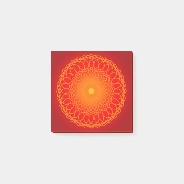 Mandala Post-it Klebezettel (Vorderseite)