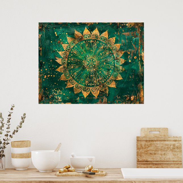 Mandala Poster (Küche)