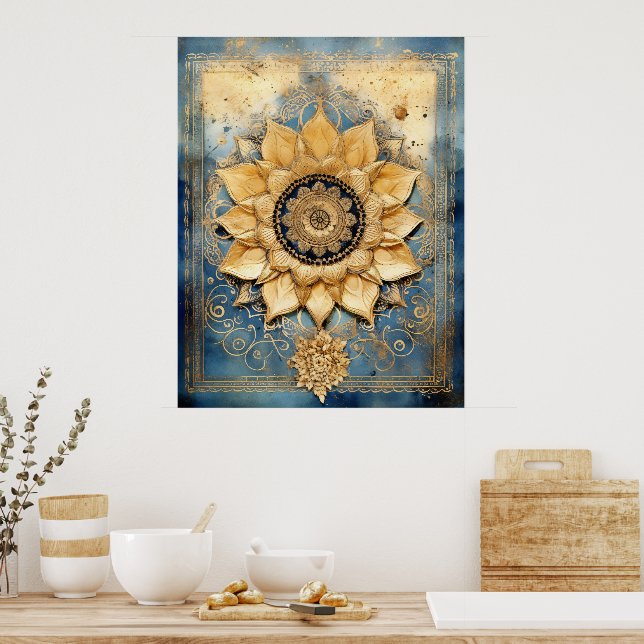Mandala Poster (Küche)
