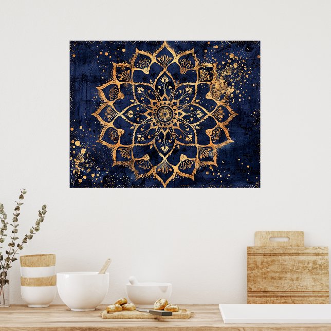 Mandala Poster (Küche)