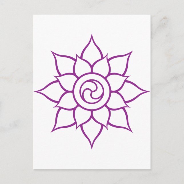 Mandala Postkarte (Vorderseite)