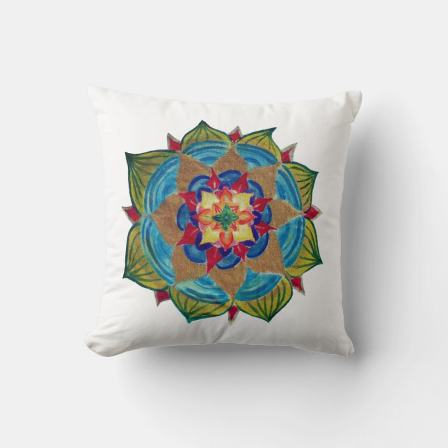 Mandala Power Throw Cushion Kissen (Vorderseite)