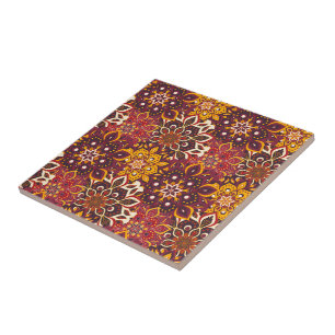Mandala Print Tile Fliese