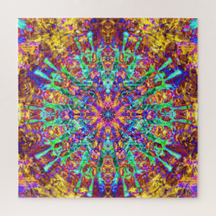 Mandala psychedelische trippy Hippie-Farbspritzer