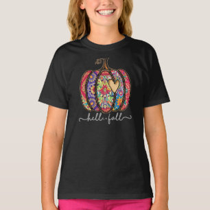 Mandala Pumpkin Halloween T - Shirt