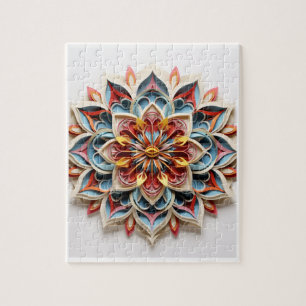 Mandala Puzzle, 8 Zoll x 10 Zoll, 110 Stück