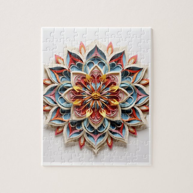 Mandala Puzzle, 8 Zoll x 10 Zoll, 110 Stück (Vertikal)