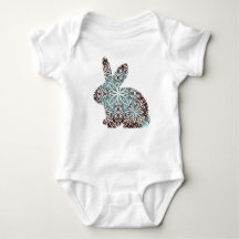 Mandala Rabbit Chocolate und Blues