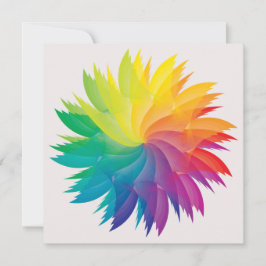 Mandala Rainbow Colors - Blume - Energie - Harmoni Einladung