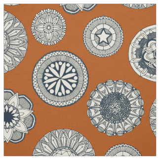 Mandala-Ringorange Stoff