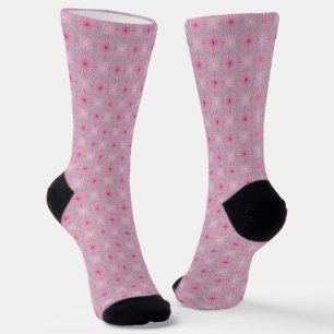 Mandala Rosa Muster Socken