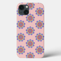 Mandala rose Motif Boho iPhone / coque ipad
