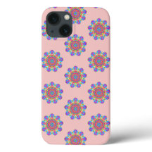 Mandala rose Motif Boho iPhone / coque ipad