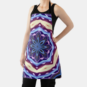 Mandala Rosette Floral Trippy Retro Hippie Boho Schürze