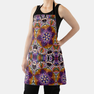 Mandala Rosette Retro Hippie Boho Chic Bohemisch Schürze