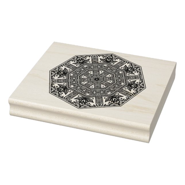 Mandala Round Ornament Gummistempel (Stempel)
