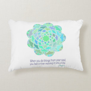 Mandala Rumi Joy Quote Dekokissen