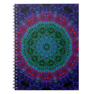 Mandala rund um Kaleidoskop Zierdekoration c Notizblock