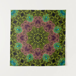 Mandala rund um Kaleidoskop Zierdekoration c Wandteppich