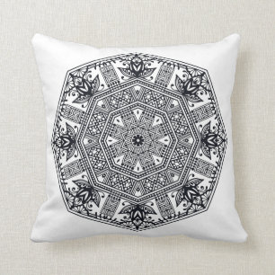 Mandala-runde Verzierung Kissen