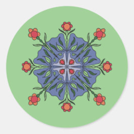 Mandala Runder Aufkleber
