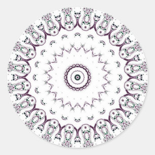 Mandala Runder Aufkleber