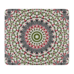 Mandala rundes Muster kaleidoscope retro moroccan Schneidebrett