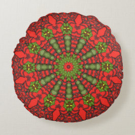 Mandala-rundes Wurfs-Kissen der Kunst-3D Rundes Kissen