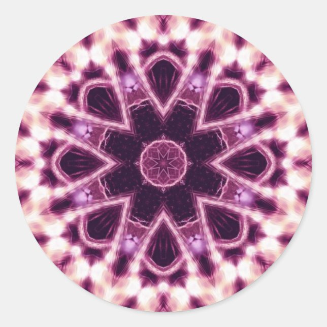 Mandala Sacred Circles #002 Runder Aufkleber (Vorderseite)