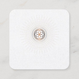 *~* Mandala Sacred Geometry Alchemy Shaman Quadratische Visitenkarte
