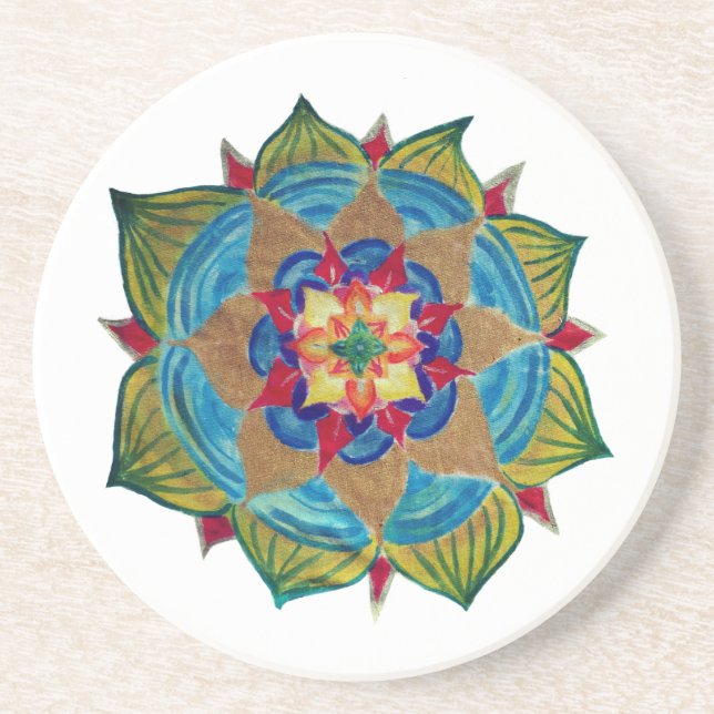 Mandala Sandstone Drink Dessous de verre (Devant)