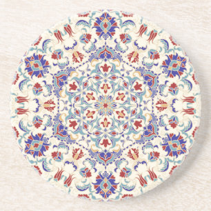 Mandala-Schönheit: Farbige kulturelle Mosaik Getränkeuntersetzer