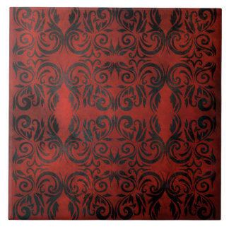 Mandala schwarz-romantische Keramik Fliese