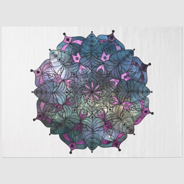 Mandala Serie Design 11 Seidenpapier (Vorderseite)