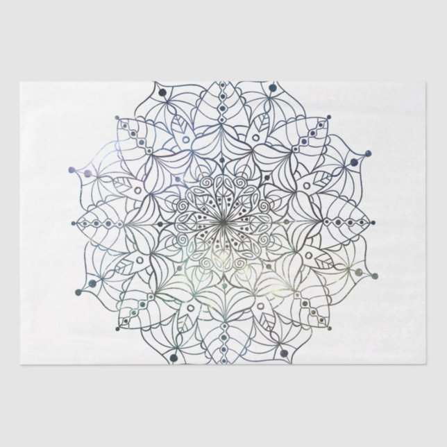 Mandala Serie Design 19 Seidenpapier (Vorderseite)