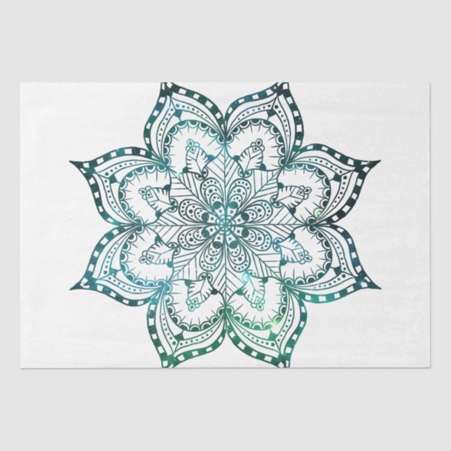 Mandala Serie Design 21 Seidenpapier (Vorderseite)