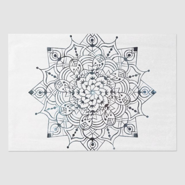 Mandala Serie Design 23 Seidenpapier (Vorderseite)