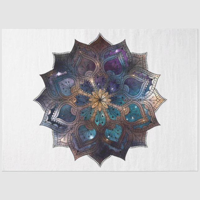 Mandala Serie Design 7 Seidenpapier (Vorderseite)