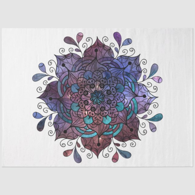 Mandala-Serien-Design 5 Seidenpapier (Vorderseite)