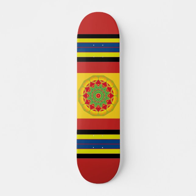 Mandala Skateboard (Vorne)