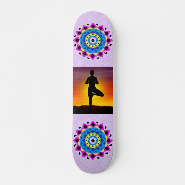 Mandala Skateboard (Vorne)