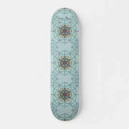 Mandala Skateboard avec votre nom