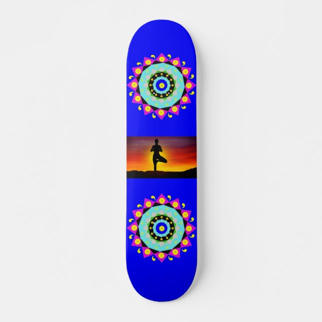Mandala : Skateboard décoratif (Devant)