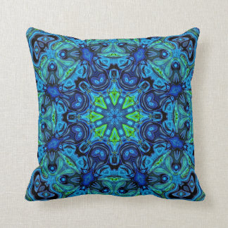 Mandala so blaues 04-21 - moderne Kissen